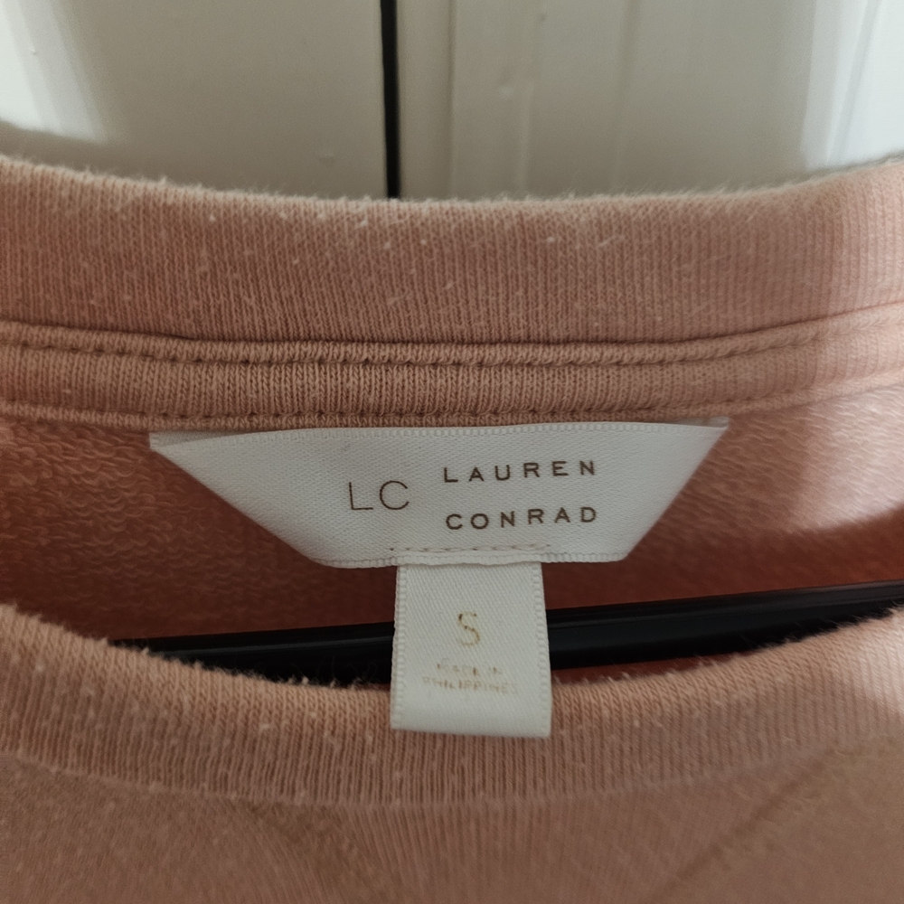 LC Lauren Conrad Blush Ruffle Sleeve Blouse - Picture 4 of 4